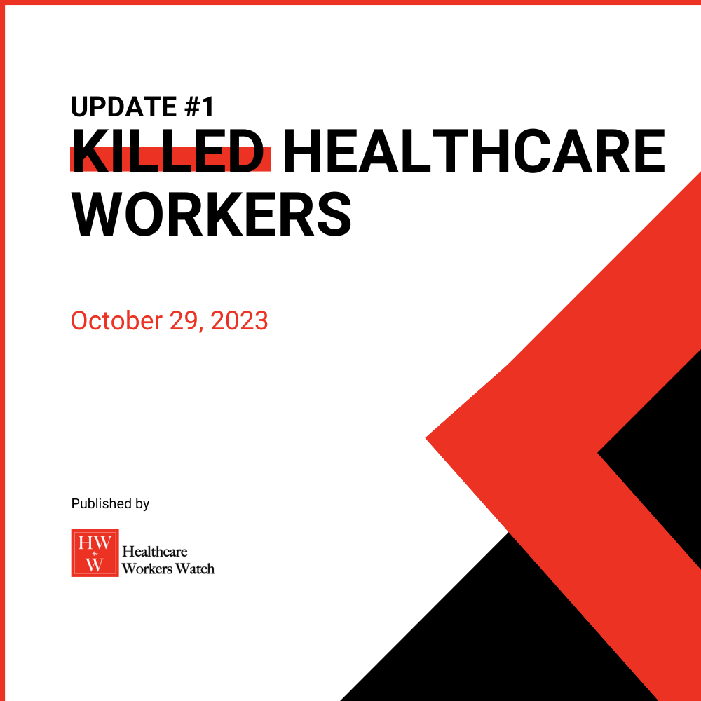 Killed Workers Update - October 29, 2023 - Healthcare Workers Watch - Palestine